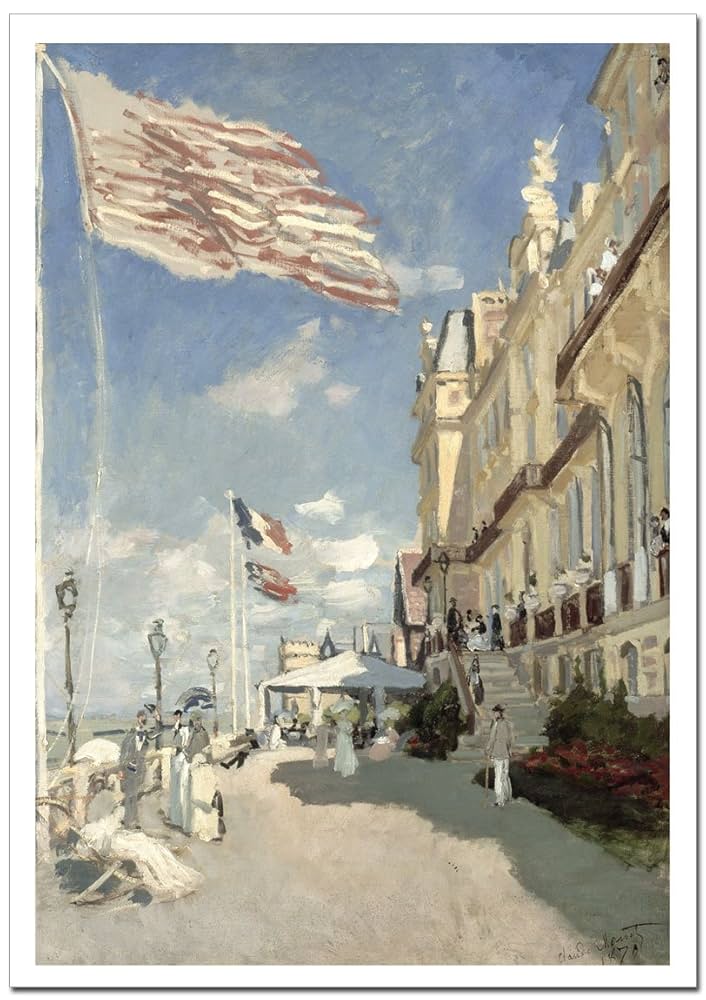クロード・モネ、トルーヴィルの、希少画集画、新品額装付 Amazon.co.jp: ポスター印象派の画家クロード・モネ